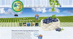 Desktop Screenshot of echospringsblueberryfarm.com