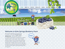 Tablet Screenshot of echospringsblueberryfarm.com